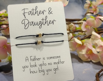 Father & Daughter Wish Bracelet,  Fathers Day Gift, Christmas Present, Birthday Present, Gifts For Him