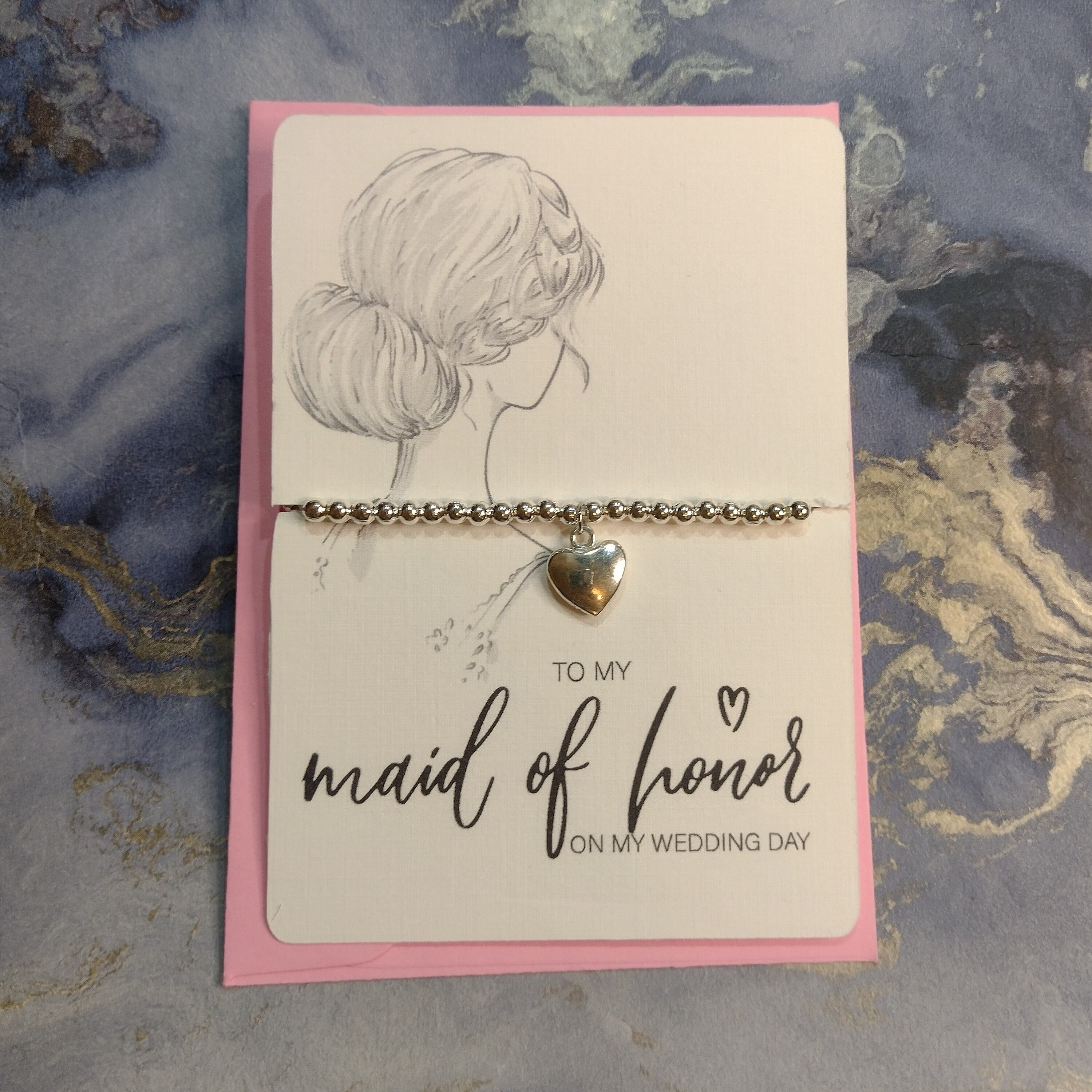 To My Maid of Honour on My Wedding Day Bracelet Gift Gift for - Etsy