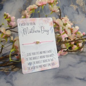 Happy Mothers Day Wish bracelet, Charm bracelet, Gift for Mothers day, Mothers day Gift, Token Gift, Small Mothers day gift, gift for mums