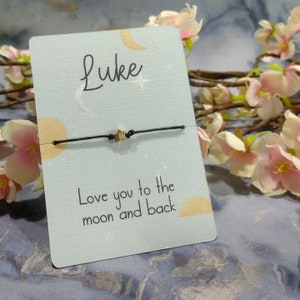 Love You To the Moon and Back Armband, Für Kinder, für Jungen, Mädchen, Geburtstagsgeschenk, Weihnachtsgeschenk