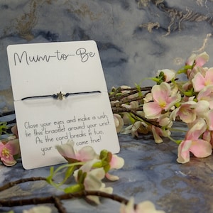 Mum to Be Bracelet, Wish bracelet, Charm bracelet, Gift for Birthday, Gift for Mum to be, New Mum gift, Mothers day gift
