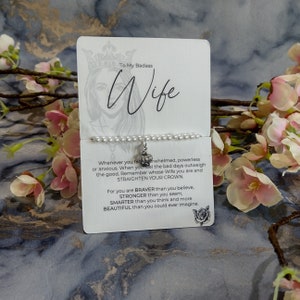 私のバダス妻へのチャームブレスレット、ネックレス、ビーズブレスレット。誕生日プレゼント、クリスマスプレゼント、娘へのプレゼント、娘への贈り物