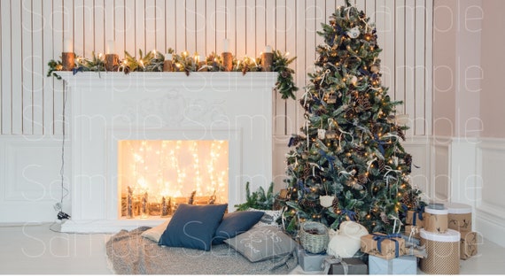 Zoom Virtual Backgrounds Backdrop Christmas Tree Holiday - Etsy Israel