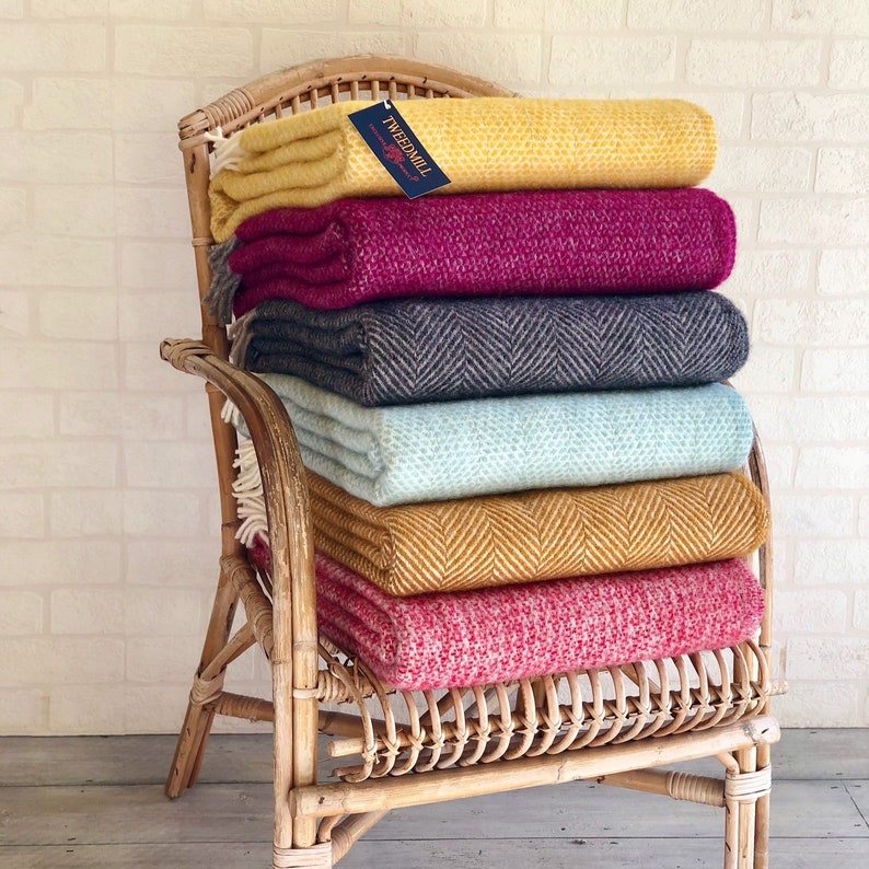 NEW STOCK Pure New Wool Tweedmill Blanket Cosy Welsh Throws Etsy