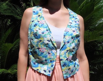 NWT Floral A-line Dress W Zip Front - Portmans