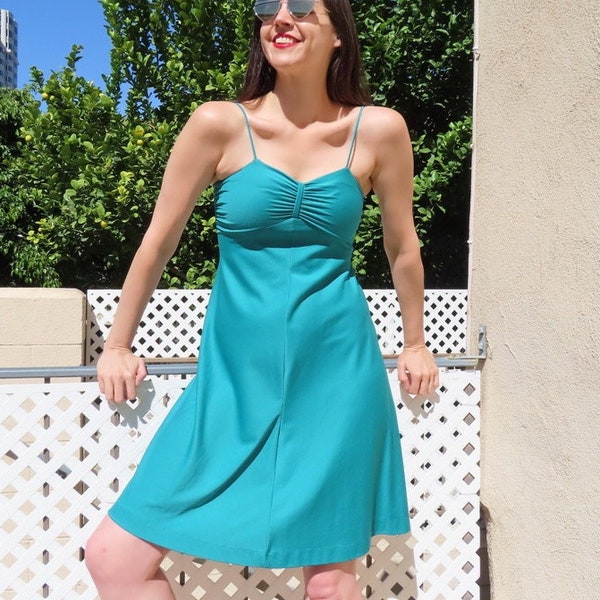 Ruched Spaghetti Strap Dress Etsy