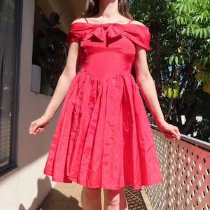 1980 homecoming dresses VINTAGE 80s PROM DRESS XS TEEN RARE BEST IN SHOW PIECE WILD CHILD