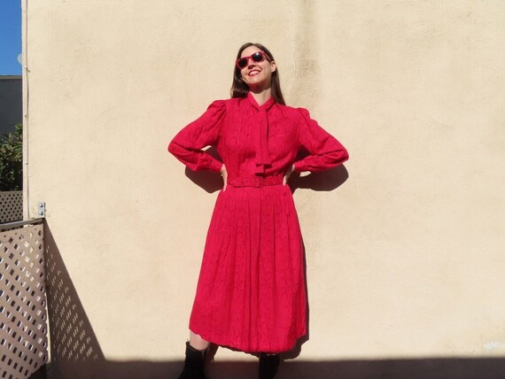 red snakeskin dress Snake Print Long Sleeve Belted Gown 1069941(all measurements approximate from size 1X) Reformation Red Snakeskin Pattern Dress