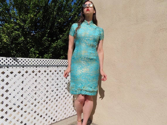 60s rare japanese seascape shirtdress