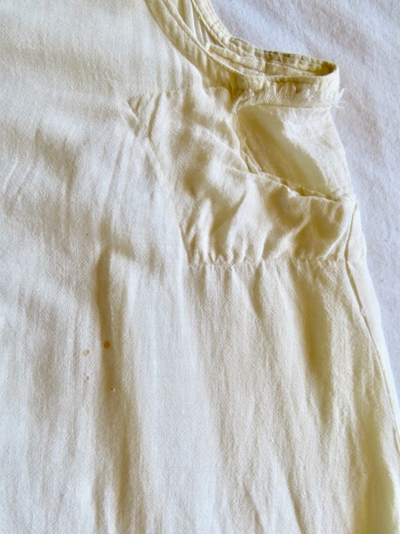 1910s Edwardian Nightgown White Ruffle Tier Hem S… - image 7