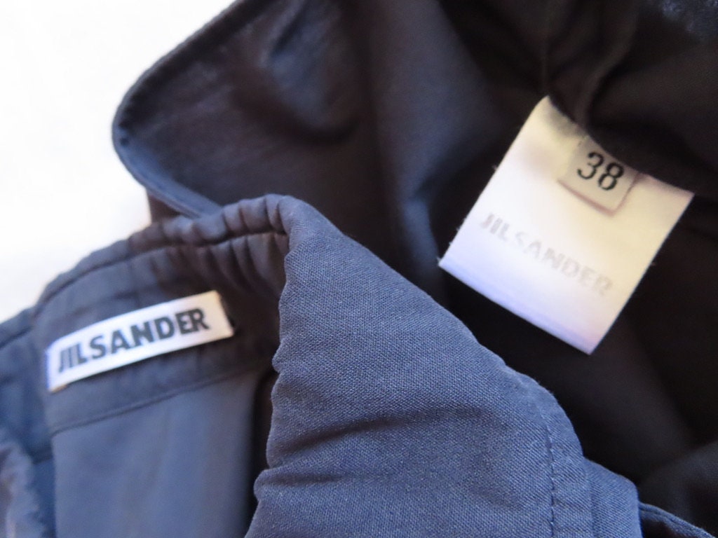 1990s Jil Sander Dress Minimalist Navy Blue Sleeveless 1990s Jil Sander Dress Minimalist Navy Blue Sleeveless