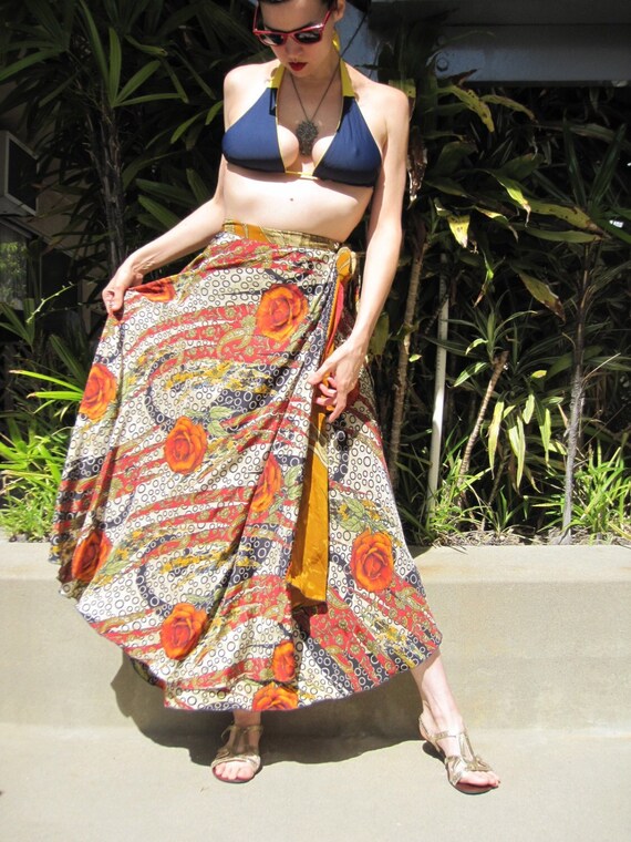 Long wrap skirt xl discount