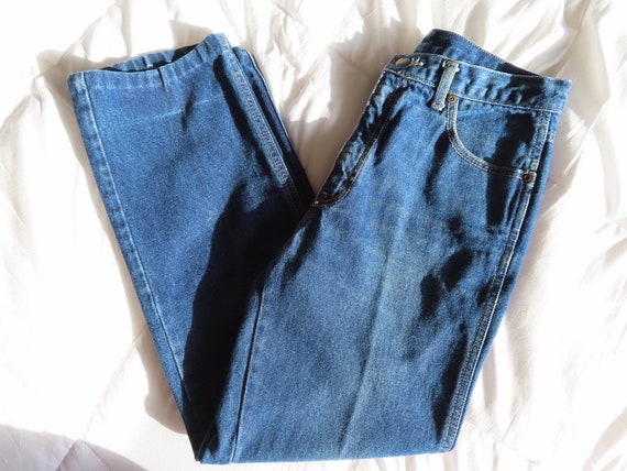 1980s Calvin Klein Jeans Medium Blue Wash High Wa… - image 2