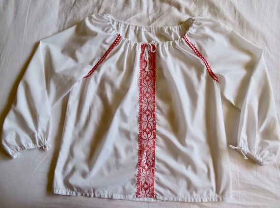 1970s Ruggeri Print Blouse with Bow
