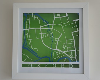 Mapa de graduación personalizado - local - universitario - ciudad - pueblo - hecho a medida - único