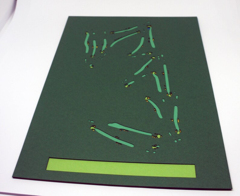 Torrey Pines Golf Course Laser Cut Map Unframed Etsy