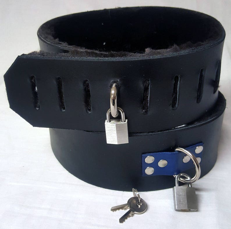Leather Locking Wrist/ankle/upper Thigh Hasps, Cuffs/restraints, & Sets