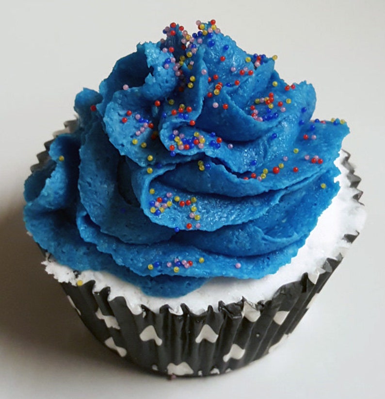 Cupcake Bubble Bath Bomb With Vanilla Bean Fragrance Jojoba Etsy