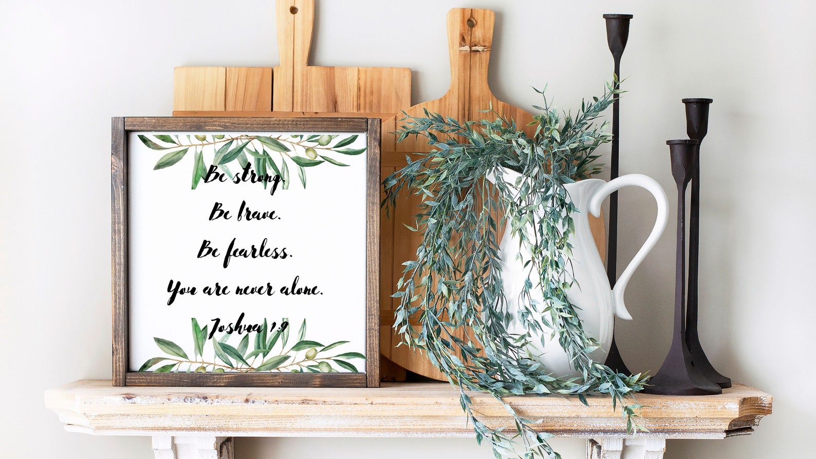 Olive Branch Bible Verse Wall Art Printable Joshua 19 Etsy