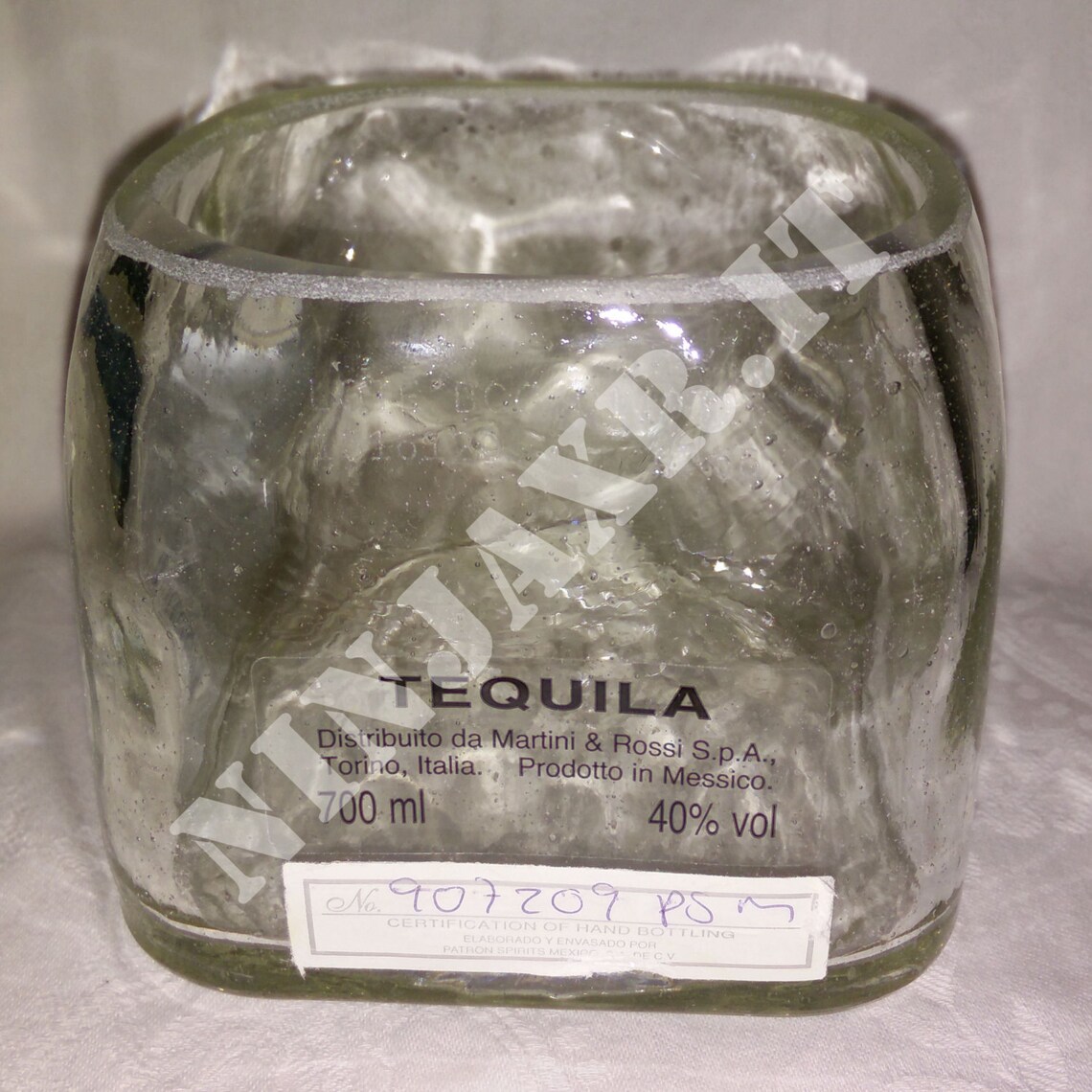 Bottle Vase of Tequila Patron Silver Creative Recycling Idea Etsy