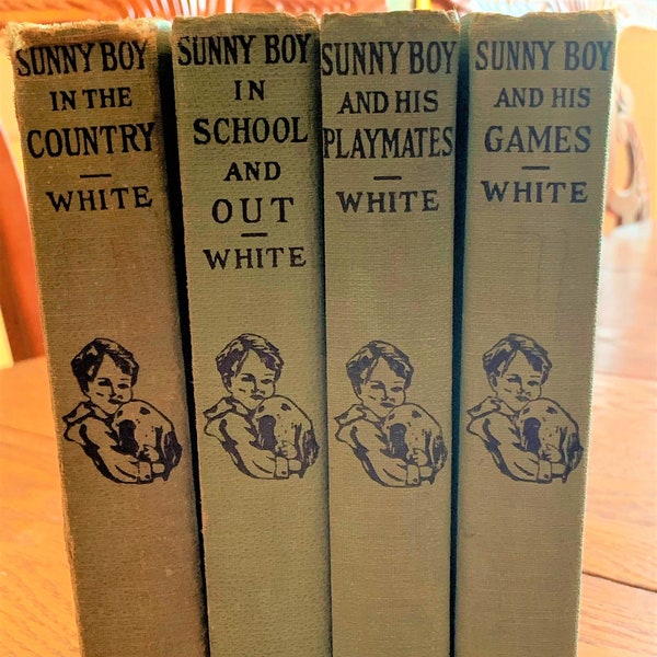 Lot of 4 Early 1920s Sunny Boy Childrens Series Books by Ramy Allison White