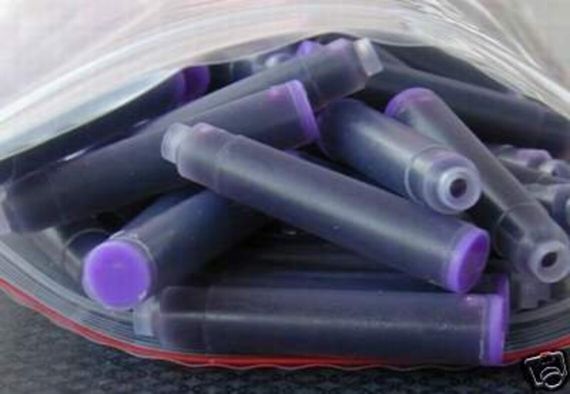 100 Standard International Size Fountain Pen Ink Cartridges Etsy