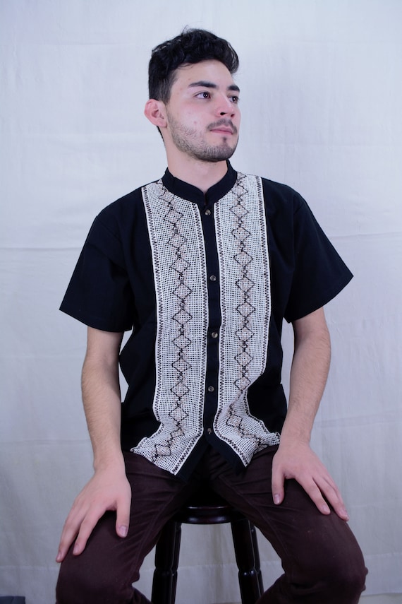Camisa bordada mexicana sale