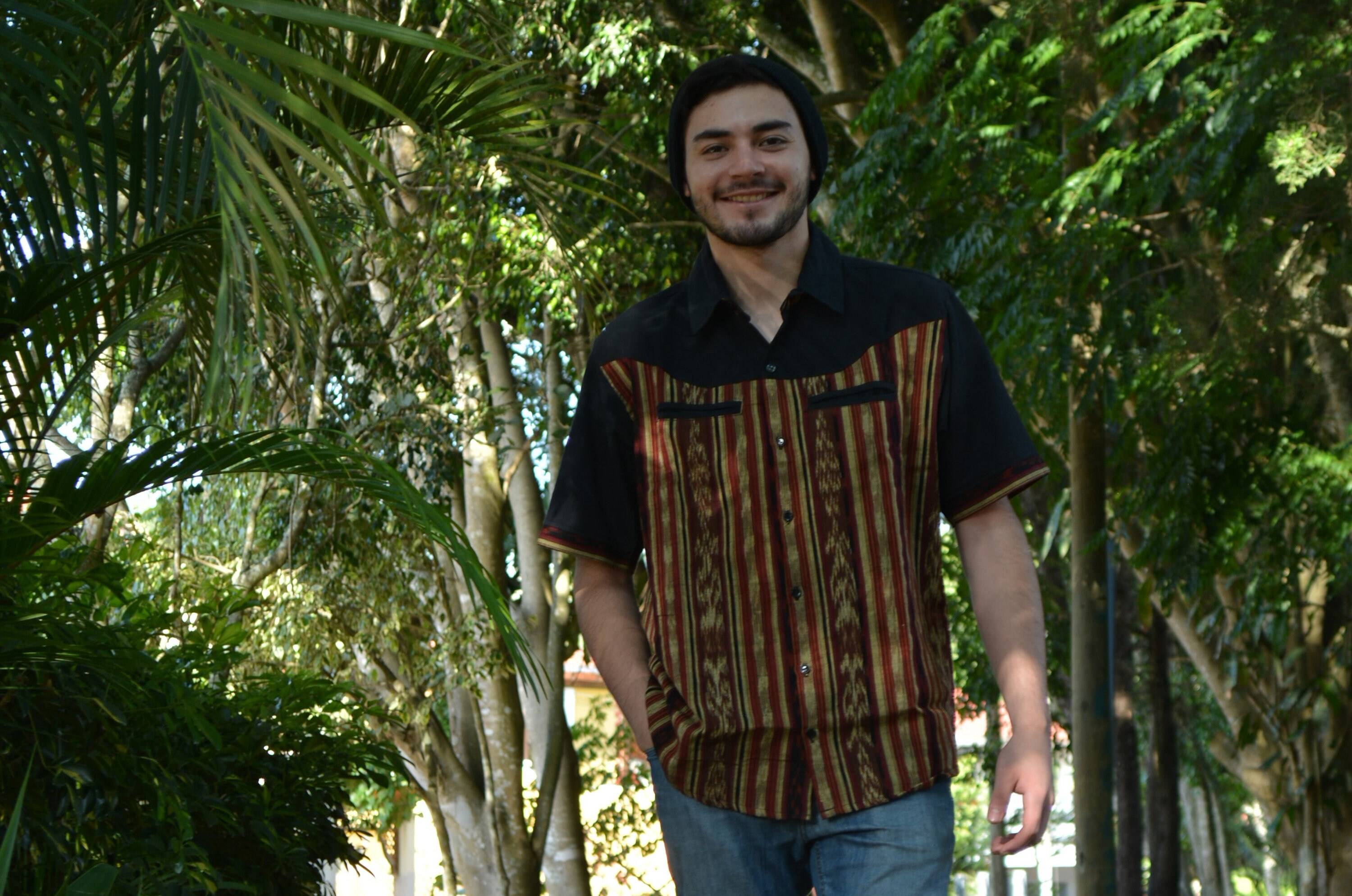 Cowboy Shirt Men Button Down Short 