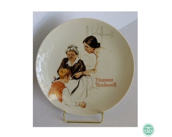 Norman Rockwell Porcelain Plate: "The Cooking Lesson" - Limited Edition