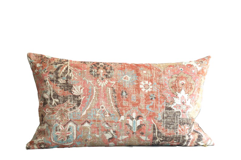 Light Rust Pillow Cover / Anatolian Throw Pillow / Kilim Style Etsy