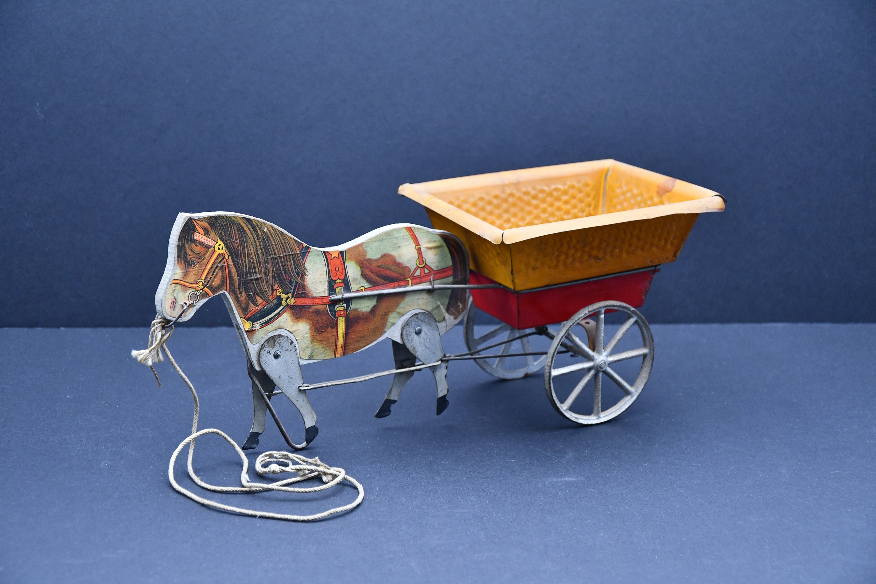 Antique Children s Horse and Cart Pull Toy C1900 Etsy UK