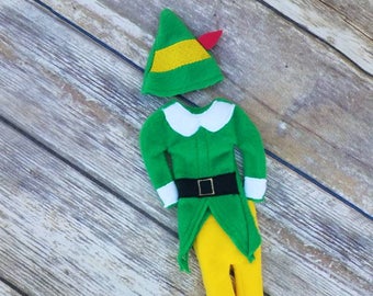 Buddy the elf Christmas elf costume, elf outfit, elf clothes, buddy elf outfit