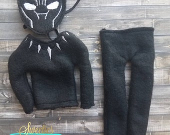 black panther newborn outfit