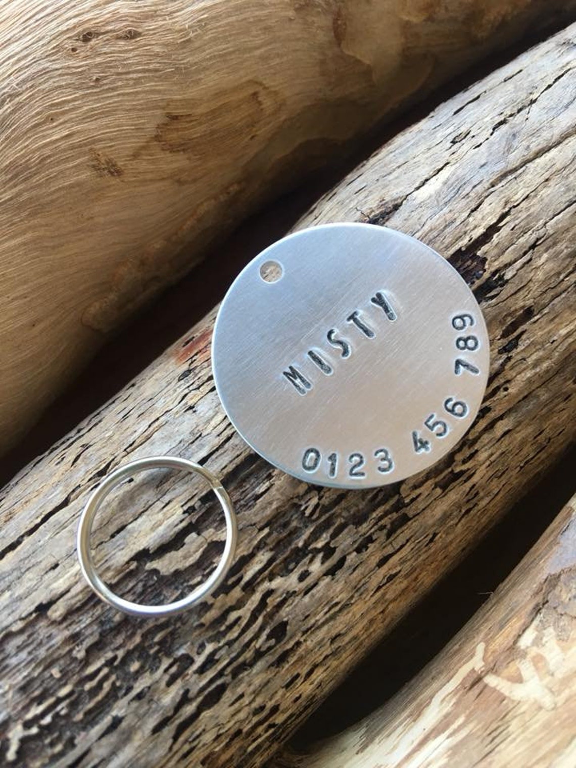 Hand Stamped Personalized Custom Aluminium Pet Tag Dog Tag Etsy Australia