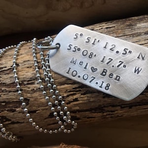 Dog Tag Military Necklace Medical Father's Day Men's Jewellery