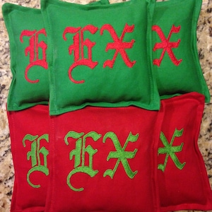 CUSTOM design Embroidered Cornhole Bags (add on)