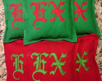 CUSTOM design Embroidered Cornhole Bags (add on)