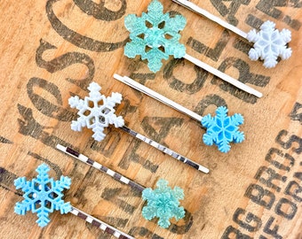 Schneeflocken Bobby Pin Trio