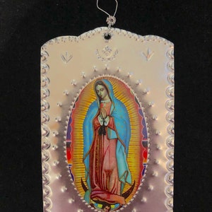 Our Lady Of Guadalupe Tin Retablo