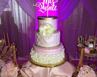 Mis quince cake topper - Quinceañera Cake Topper - Fiesta de Quince cake topper - Quince Años Cake Topper - Felices 15 cake topper