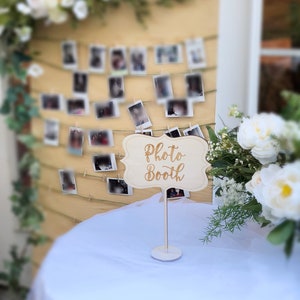 Photo Booth Sign - Wooden Photo Booth Sign - Photo Booth Table Sign ...