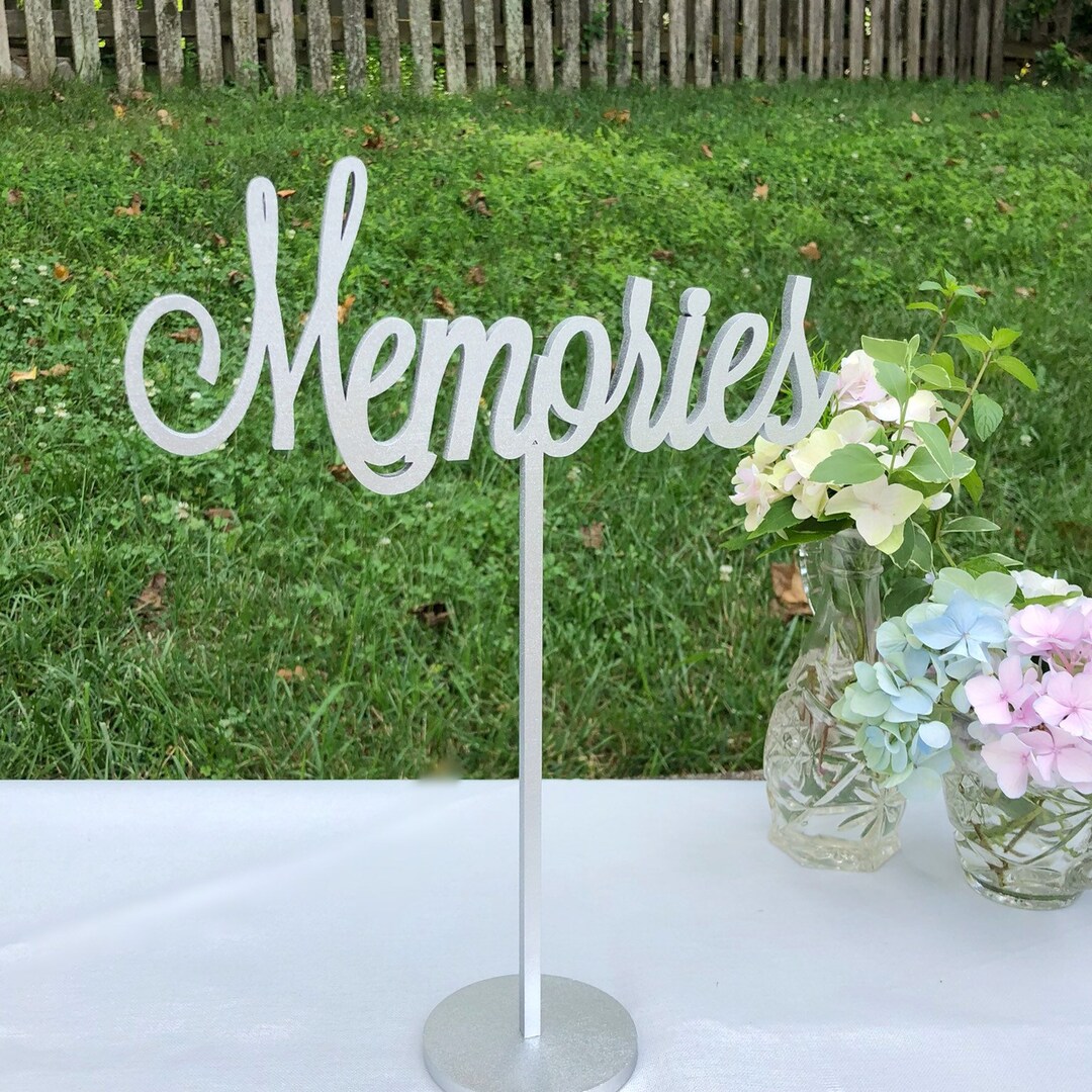 Memories Sign Please Sign Memories, Wedding Signage, Retirement Party ...