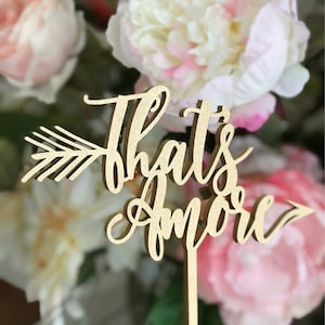 That&#39;s Amore Cake Topper - Premium Version - Italian Wedding Decor -  That&#39;s Amore - Wedding Cake Topper in Itailan - Italian Themed Wedding