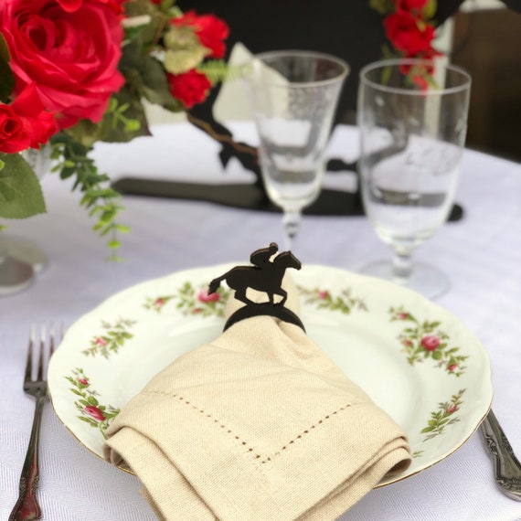Race Horse Napkin Rings Kentucky Derby Themed Party Decor Etsy