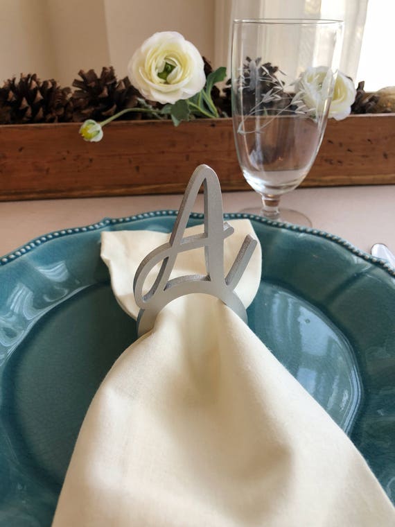 Initial napkin sales rings