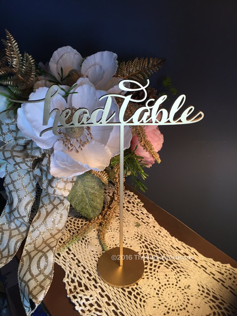 Head Table Sign Wedding Head Table Sign Reserved for Etsy