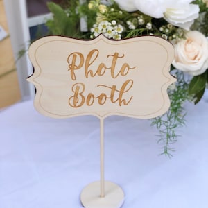 Photo Booth Sign - Wooden Photo Booth Sign - Photo Booth Table Sign ...