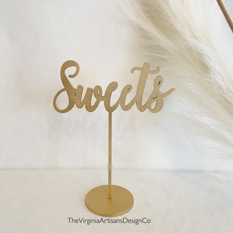 Sweets Table Sign Laser Cut Sweets Table Sign Etsy
