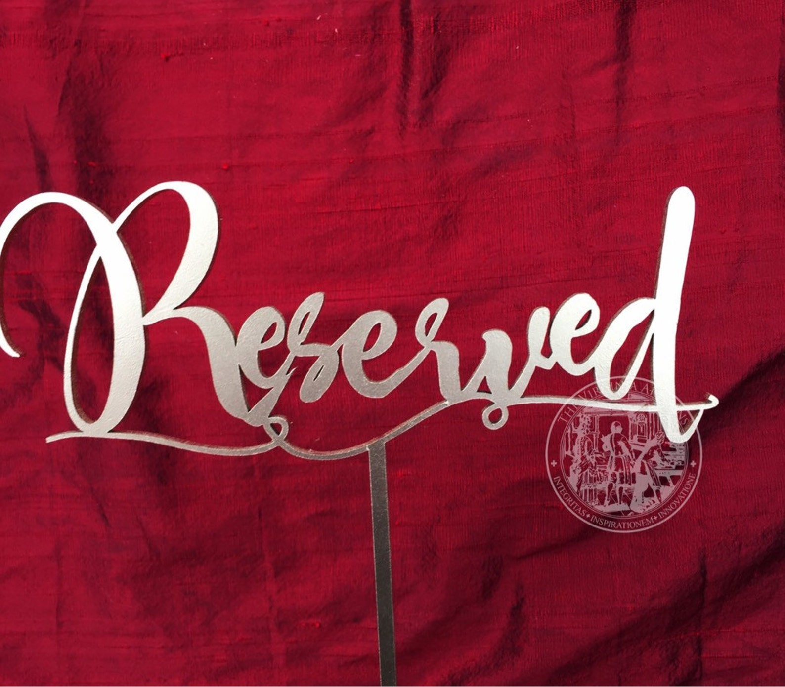 Reserved Table Signs Stands Included Gold Reserved Signs Etsy