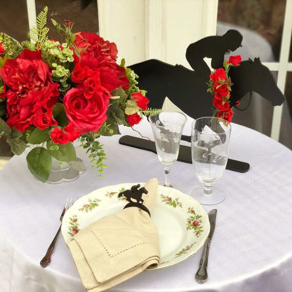 Race Horse Napkin Rings Kentucky Derby Themed Party Decor Etsy